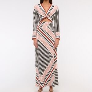 Abercrombie & Fitch Twist-Front Maxi Dress